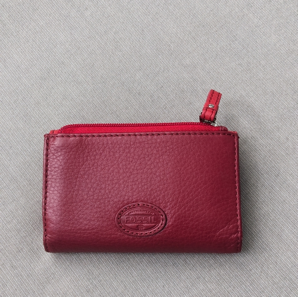 Fossil Tri-Colored Block Pebbled Leather Wallet - image 4